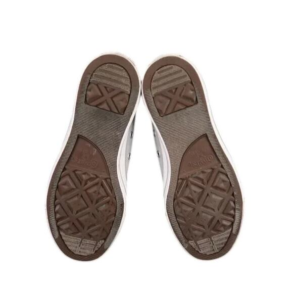 Converse Shoes Womens 8 Sneakers Chuck Taylor All Star Double Tongue Canvas Grey - Picture 4 of 16